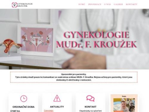 Gynekologie - MUDr. František Kroužek