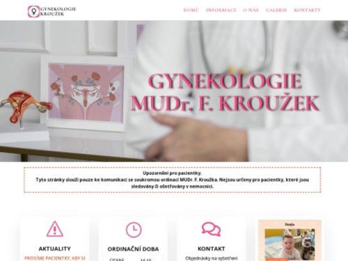 Gynekologie - MUDr. František Kroužek