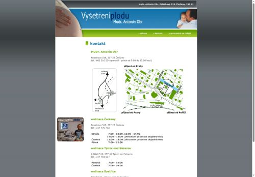 Zobrazit webové stránky Gynekologie - MUDr. Antonín Obr