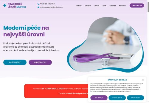 Zobrazit webové stránky Praktický lékař pro dospělé - MUDr. Tetiana Pop