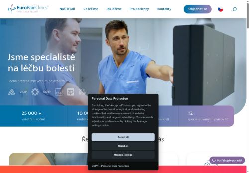 Zobrazit webové stránky Klinika miniinvazivní léčby bolesti EuroPainClinics Milovice - MUDr. Róbert Tirpák, FIPP