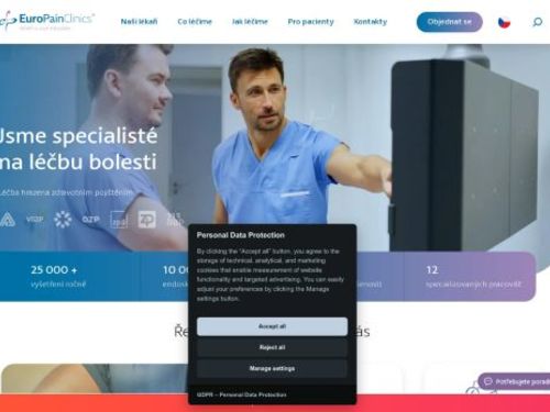 Klinika miniinvazivní léčby bolesti EuroPainClinics Milovice - MUDr. Róbert Tirpák, FIPP