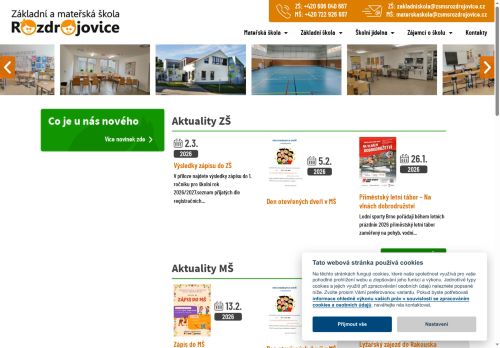 Webové stránky Základní škola a mateřská škola Rozdrojovice, okr. Brno - venkov, příspěvková organizace, Rozdrojovice