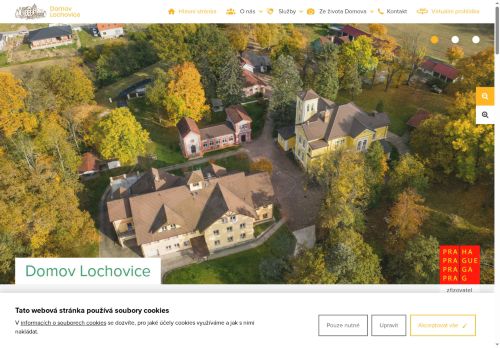 Webové stránky Domov pro osoby se zdravotním postižením Lochovice, Lochovice