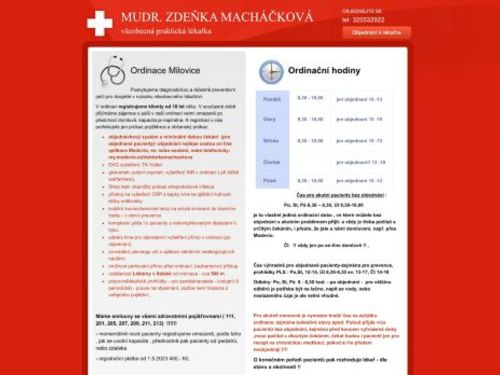 Praktický lékař pro dospělé - MUDr. Zdeňka Macháčková