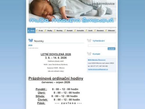 Praktický lékař pro děti a dorost - MUDr. Markéta Šimonová