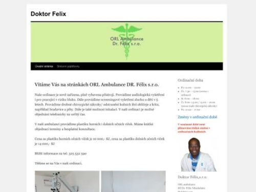 ORL Doktor Félix, s.r.o. - MUDr. Félix Ndzahabato