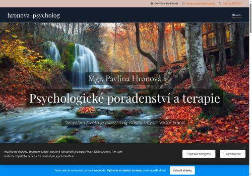Zobrazit webové stránky Psychologické poradenství a terapie - Mgr. Pavlína Hronová
