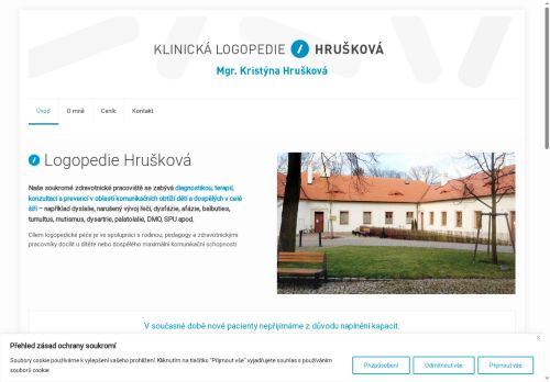 Zobrazit webové stránky Klinická logopedie - Mgr. Kristýna Hrušková, Mgr. Michaela Dolozimová