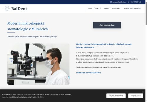 Zobrazit webové stránky Zubní ordinace BalDent s.r.o. - MDDr. Ľubomír Fecko