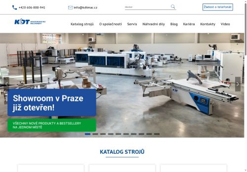 Webové stránky KDTMAC s.r.o., Hostivice