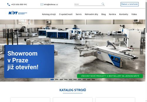 Webové stránky KDTMAC s.r.o., Hostivice