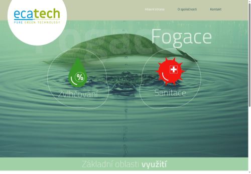 Webové stránky ECATECH s.r.o., Sloup