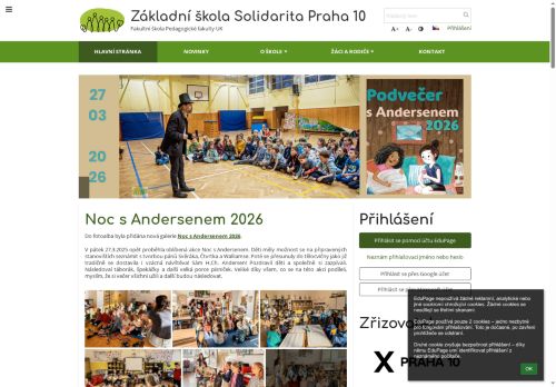 Základní škola Solidarita, Praha 10, Brigádníků 510/14, příspěvková organizace nabízí práci na pozici Uklízeči a pomocníci v ubytovacích a vzdělávacích zařízeních v obci Praha
