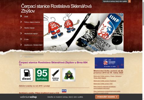 Zobrazit webové stránky Rostislava Sklenářová (benzinová stanice Zbýšov PSČ 66411)