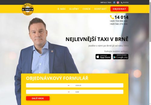 TAXI IMPULS PLUS Brno, spol. s r.o. nabízí práci na pozici Řidič v obci Brno