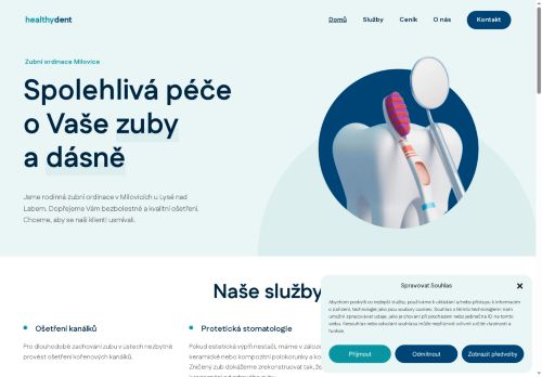 Zobrazit webové stránky Zubní ordinace Healthydent s.r.o. - Dr. Yaroslav Kolodnytskyi, Dr. Olha Kolodnytska