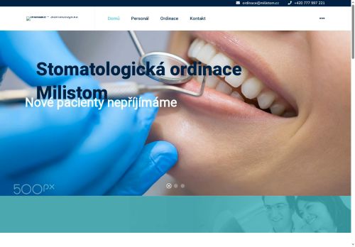 Zobrazit webové stránky Stomatologická ordinace Milistom - Dr. Nataliia Manachyna