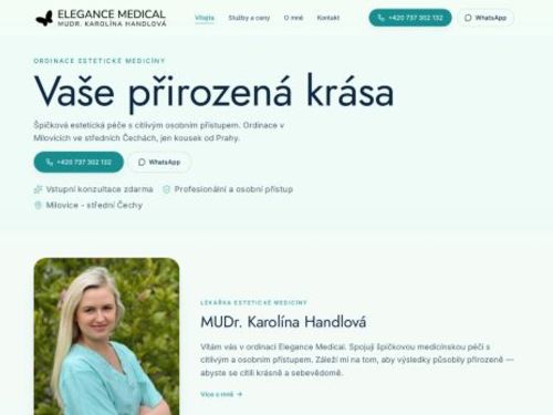 Ordinace estetické medicíny ELEGANCE MEDICAL - MUDr. Karolína Handlová
