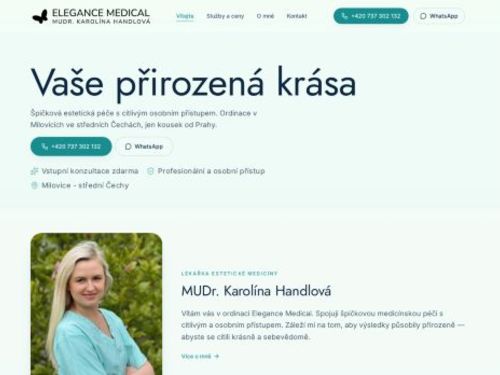 Ordinace estetické medicíny ELEGANCE MEDICAL - MUDr. Karolína Handlová