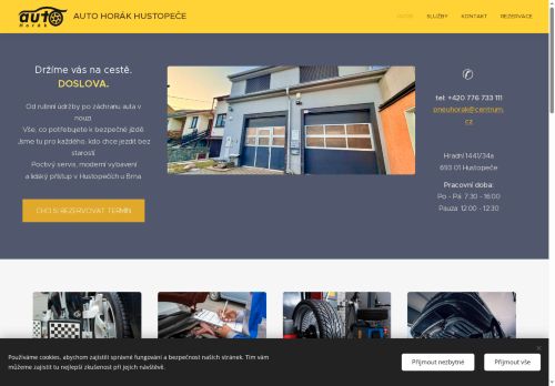 Webové stránky Auto Horák Hustopeče s.r.o., Hustopeče