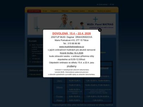 Praktický lékař pro děti a dorost - MUDr. Pavel Matras