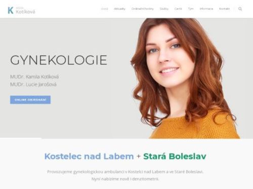 Gynekologie - MUDr. Kamila Kotíková, MUDr. Lucie Jarošová