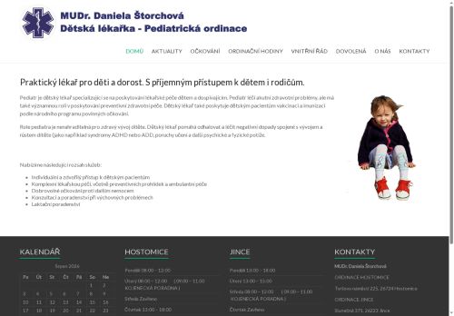 Zobrazit webové stránky Praktický lékař pro děti a dorost - MUDr. Daniela Štorchová