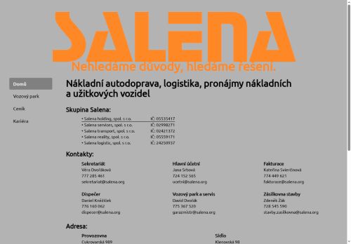 Salena reality, spol. s r.o. nabízí práci na pozici Skladníci v obci Praha