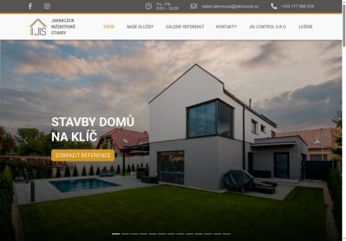 Webové stránky Jakimczuk inženýrské stavby s.r.o., Benátky nad Jizerou