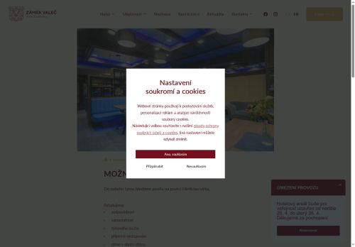 Webové stránky Hotel Zámek Valeč s.r.o., Valeč