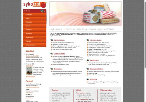 Sykoizol s.r.o. nabízí práci na pozici skladník, řidič v obci Plzeň