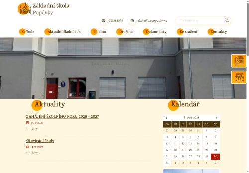 Základní škola Popůvky, příspěvková organizace, Brno-venkov nabízí práci na pozici Vychovatel/ka ve školní družině v obci Popůvky