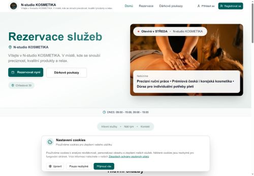 Zobrazit webové stránky N-studio Kosmetika
