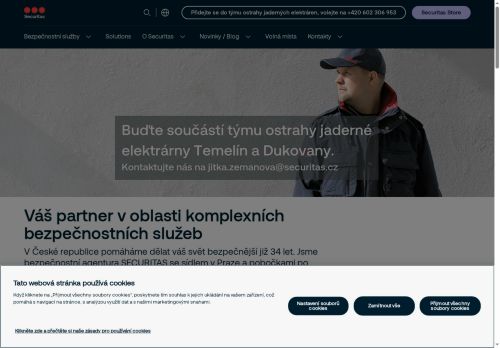 SECURITAS ČR s.r.o. nabízí práci na pozici Bezpečnostní pracovník - m/ž v obci Brno