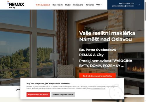 Zobrazit webové stránky Bc. Petra Svobodová RE/MAX A-City realitní makléřka