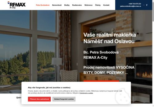 Zobrazit webové stránky Bc. Petra Svobodová RE/MAX A-City realitní makléřka