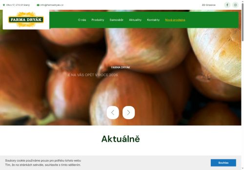 Webové stránky Farma Dryák, Žižice