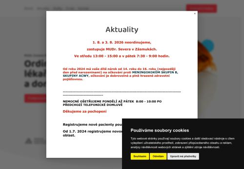 Zobrazit webové stránky Praktický lékař pro děti a dorost - MUDr. Zuzana Marešová