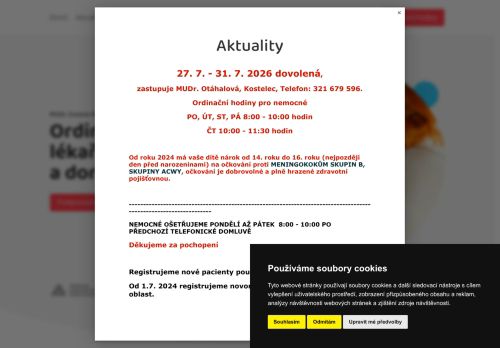 Zobrazit webové stránky Praktický lékař pro děti a dorost - MUDr. Zuzana Marešová