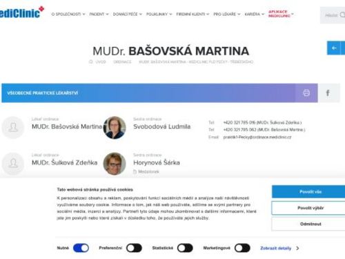 Praktický lékař pro dospělé MediClinic - MUDr. Zdeňka Šulková