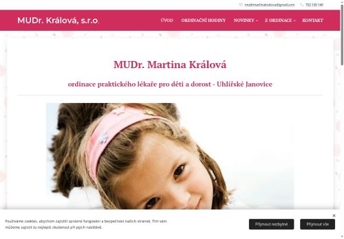 Zobrazit webové stránky Praktický lékař pro děti a dorost - MUDr. Martina Králová