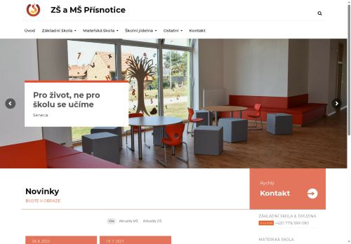 Základní škola a Mateřská škola Přísnotice, příspěvková organizace, okres Brno-venkov nabízí práci na pozici Uklízeč/ka - školník/ice v obci Přísnotice