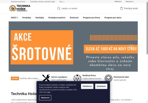 Zobrazit webové stránky Technika Hošek