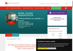 Zobrazit webové stránky Praktický lékař pro dospělé - MUDr. Jolana Masopustová