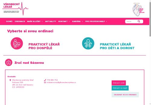 Zobrazit webové stránky Praktický lékař pro dospělé Všeobecný lékař - MUDr. Vojtěch Gajdoš