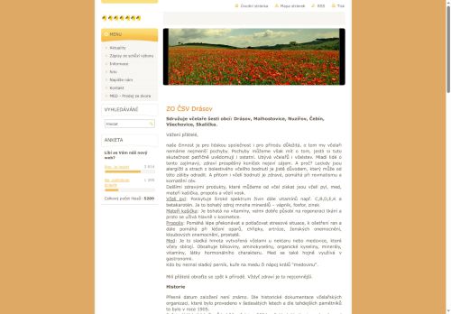 Zobrazit webové stránky ZO ČSV Drásov