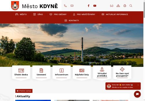 Webové stránky Základní umělecká škola Kdyně, okres Domažlice, příspěvková organizace, Kdyně