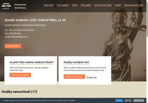JUDr., LL.M. Dalimil Mika nabízí práci na pozici PRACOVNÍK V ODDĚLENÍ PŘÍPRAVY SPISŮ v obci Klatovy