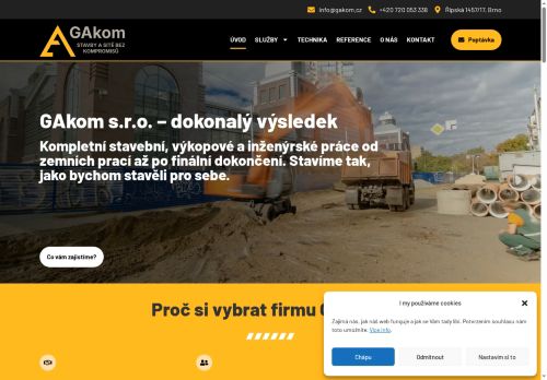 GAkom-spol s.r.o. nabízí práci na pozici Řidič sk. C (m/ž) v obci Drnovice